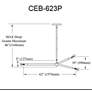 2_Cerberus 62" Wide Matte Black 3-Light Chandelier more views