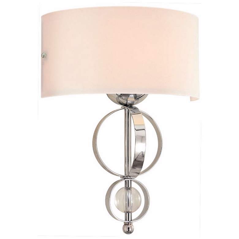Image 1 Cerchi Collection 17 inch High Chrome Wall Sconce