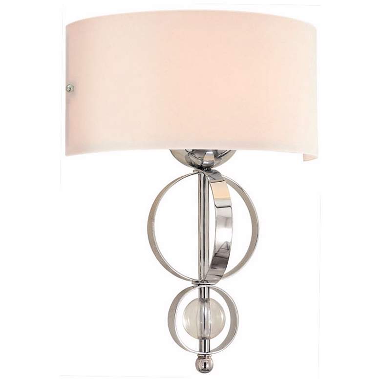 Image 1 Cerchi Collection 17" High Chrome Wall Sconce