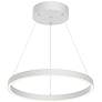 2_Cerchio 17 3/4" Wide White LED Pendant Light