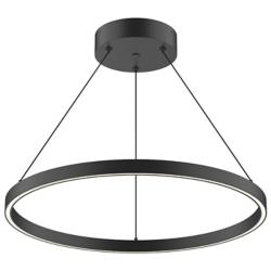Cerchio 23 3/4" Wide Black LED Pendant Light