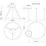 3_Cerchio 23 3/4" Wide Brushed Gold Ring LED Pendant Light more views