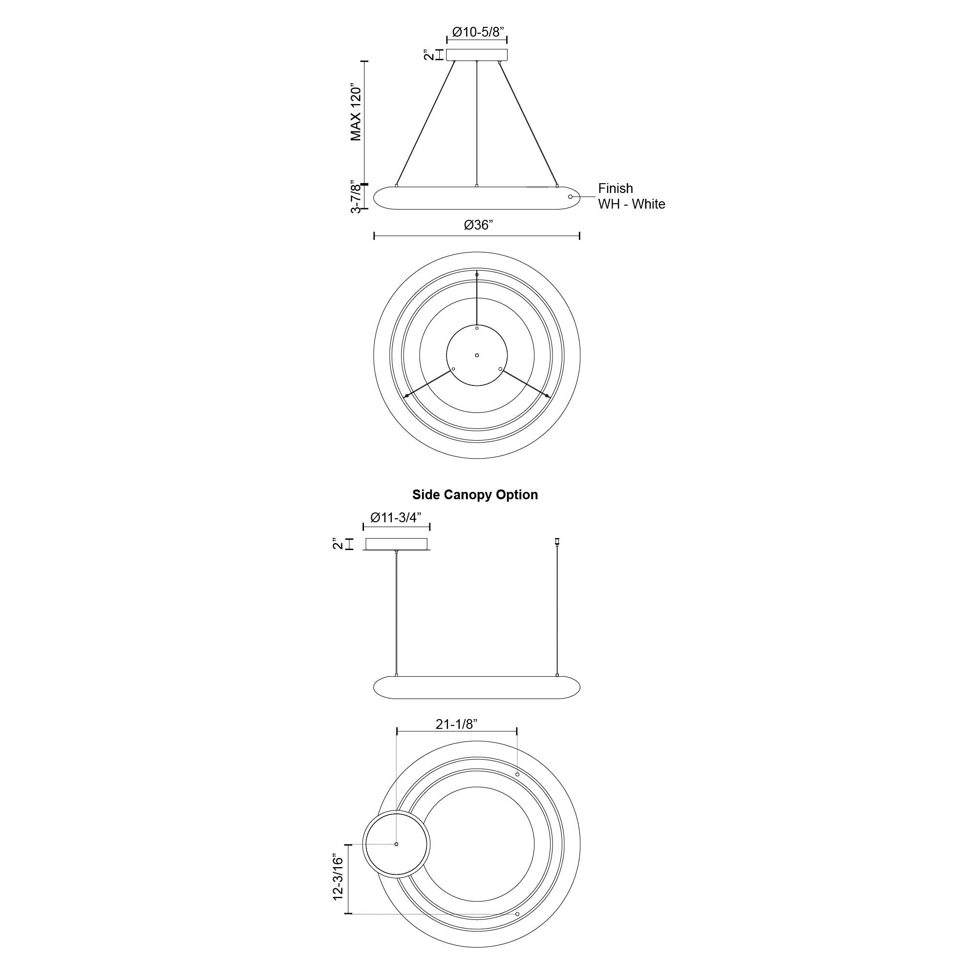 Image 6 Cerchio 35 1/2" Wide Black Ring LED Pendant Light more views