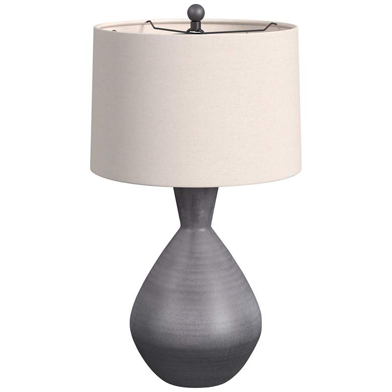 Image 3 Ceres Dark Gray Vase Table Lamp
