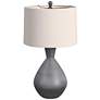 Ceres Dark Gray Vase Table Lamp in scene