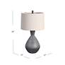 Ceres Dark Gray Vase Table Lamp in scene