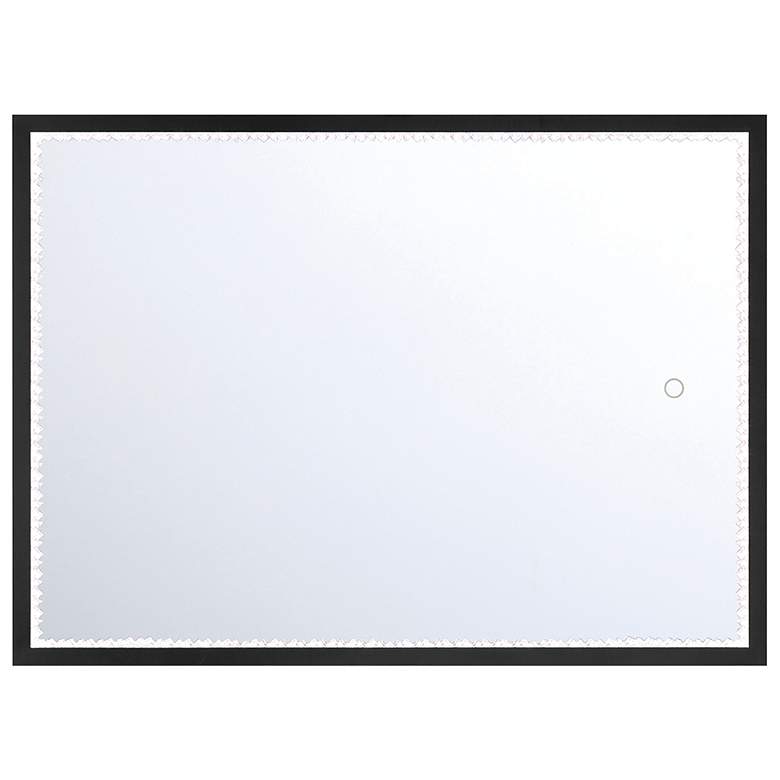 Image 1 Cerissa 30 In. x 22 In. Integrated LED Mirror in Black