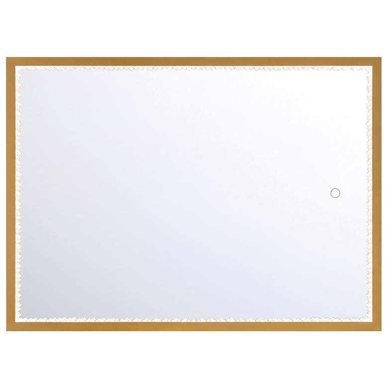 Image 1 Cerissa 30 In. x 22 In. Integrated LED Mirror in Gold