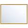 Cerissa 30 In. x 22 In. Integrated LED Mirror in Gold