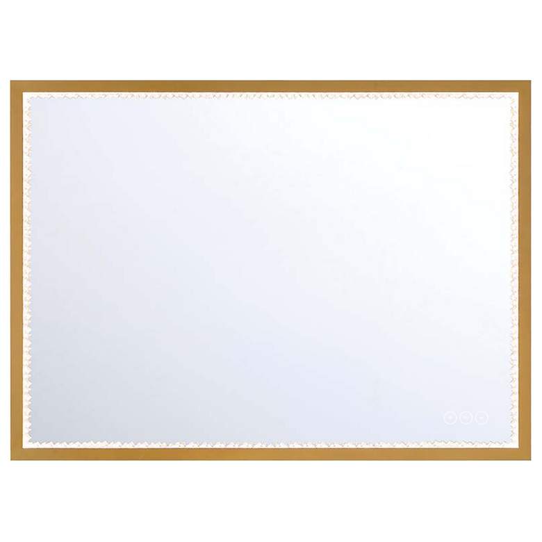 Image 1 Cerissa 30" Rectangular Mirror Gold
