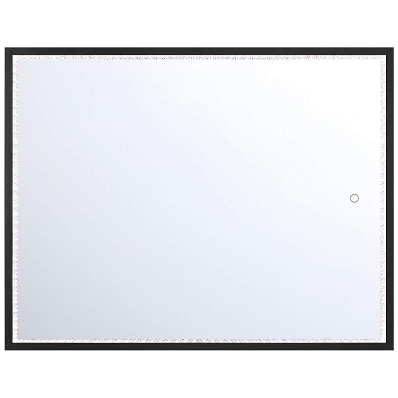 Image 1 Cerissa 36 In. x 28 In. Integrated LED Mirror in Black