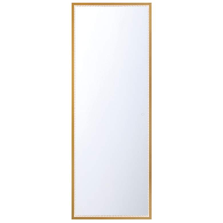 Image 1 Cerissa 65 In. x 24 In. Integrated LED Mirror in Gold