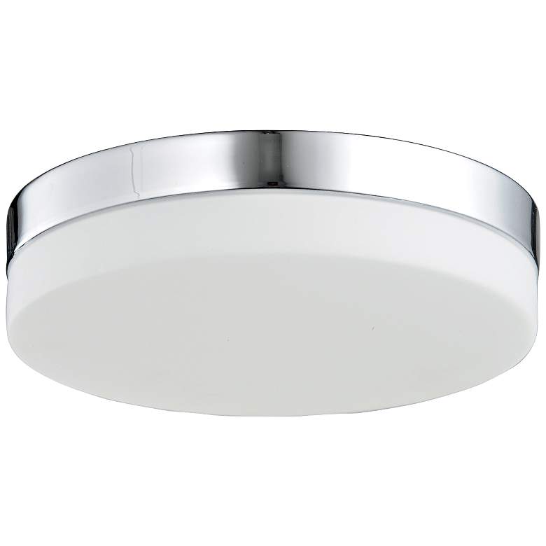Image 2 Cermack St. 9" Wide Round Chrome Modern LED Ceiling Light