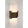 Cerno Acuo 16 1/2" High Natural Walnut LED Wall Sconce