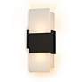 Cerno Acuo 16 1/2"H Textured Black LED Outdoor Wall Sconce