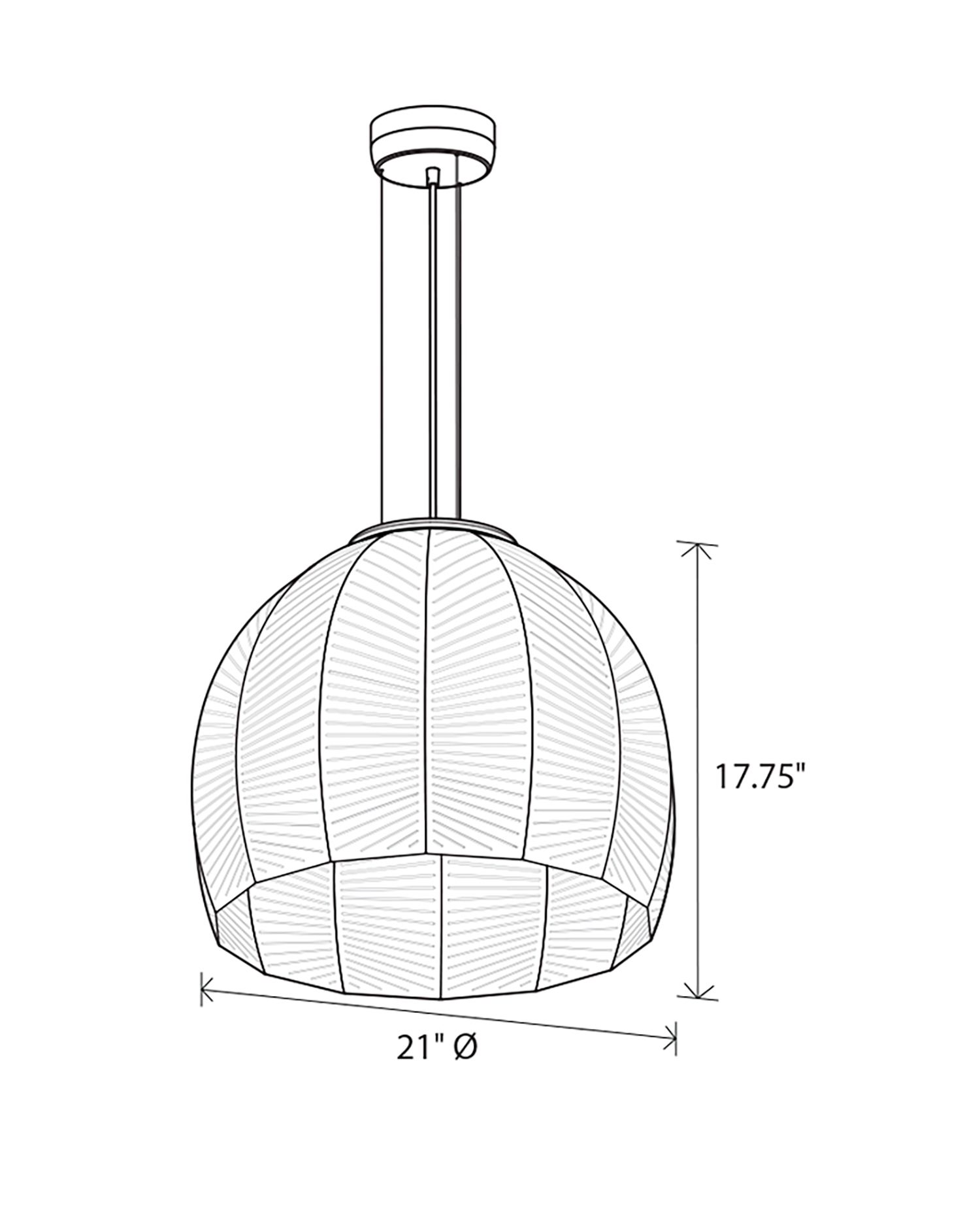 Image 5 Cerno Amicus 21" Wide Walnut LED Pendant Light more views