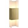 Cerno Ansa 15 1/2" High Brushed Brass LED Wall Sconce