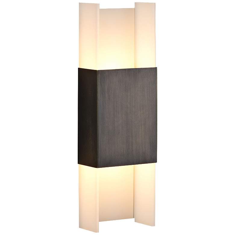 Image 1 Cerno Ansa 15 1/2" High Oiled Bronze LED Wall Sconce