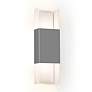 Cerno Ansa 19 1/4" High Matte Gray LED Outdoor Wall Sconce