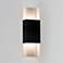 Cerno Ansa 19 1/4"H Textured Black LED Outdoor Wall Sconce