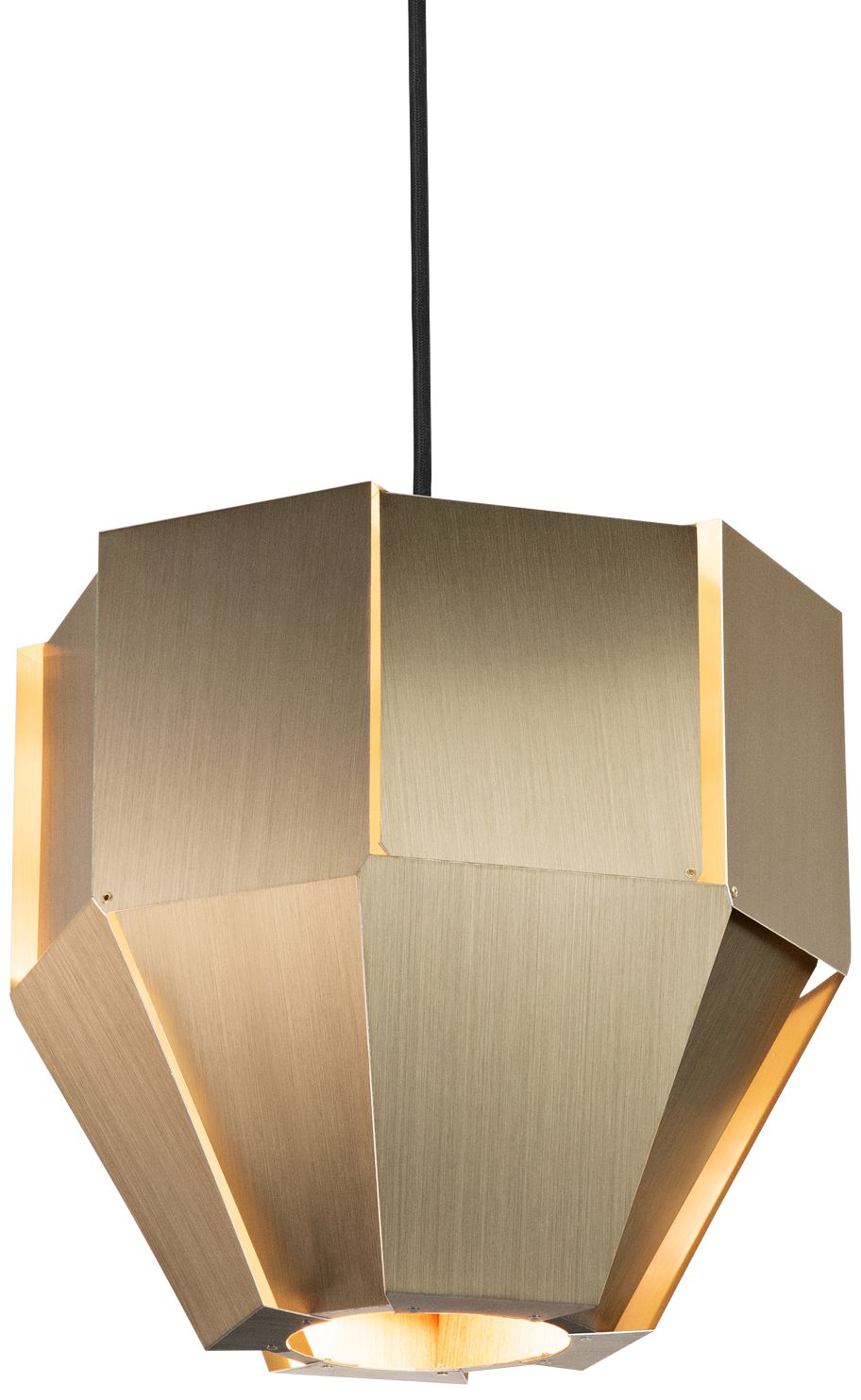 Image 2 Cerno Astrum 11.75" Wide Distressed Brass LED Mini Pendant
