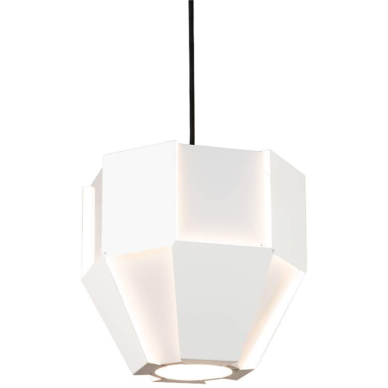 Image 1 Cerno Astrum 11 3/4" Wide Gloss White LED Mini Pendant Light