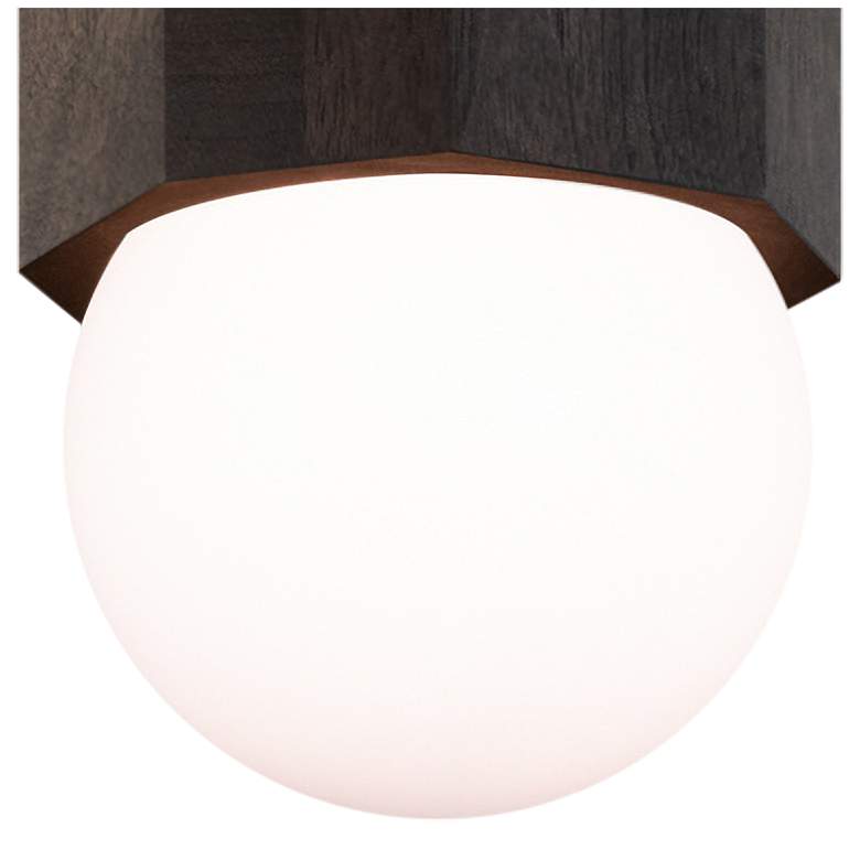 Image 3 Cerno Bimar 5 1/2" Wide Dark Stained Walnut LED Mini Pendant more views