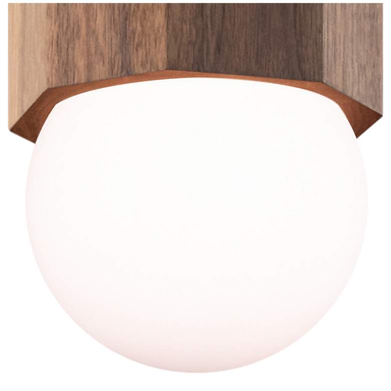 Image 3 Cerno Bimar 5 1/2" Wide Walnut LED Mini Pendant Light more views