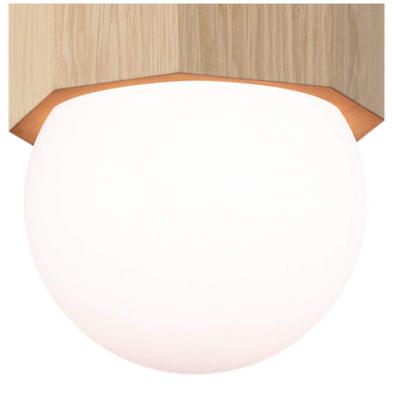 Image 3 Cerno Bimar 5 1/2"W White Washed Oak LED Mini Pendant Light more views