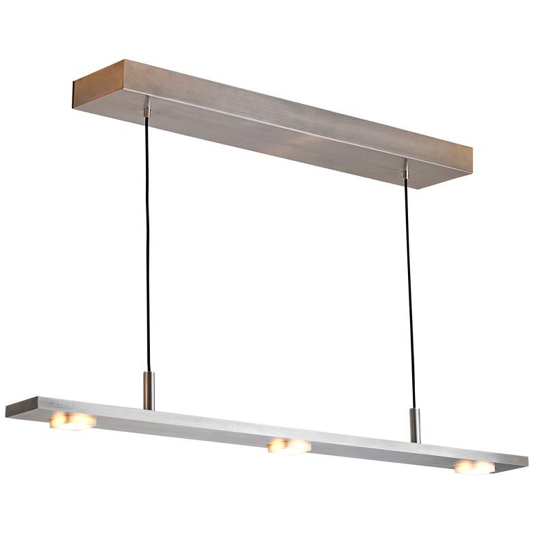 Image 1 Cerno Brevis 28 inchW Aluminum LED Kitchen Island Light Pendant