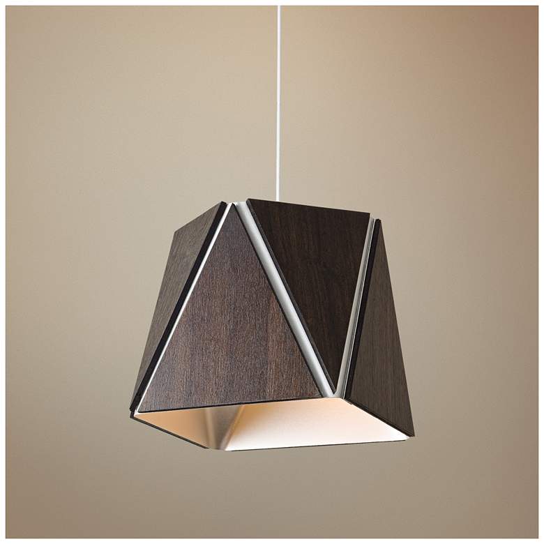 Image 1 Cerno Calx 10" Wide Brushed Aluminum LED Mini Pendant