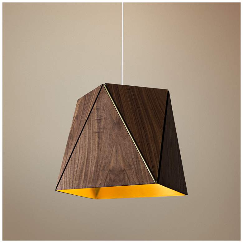 Image 1 Cerno Calx 19" Wide Brushed Aluminum LED Pendant Light