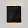 Cerno Calx 9" High Textured Black LED Outdoor Wall Sconce