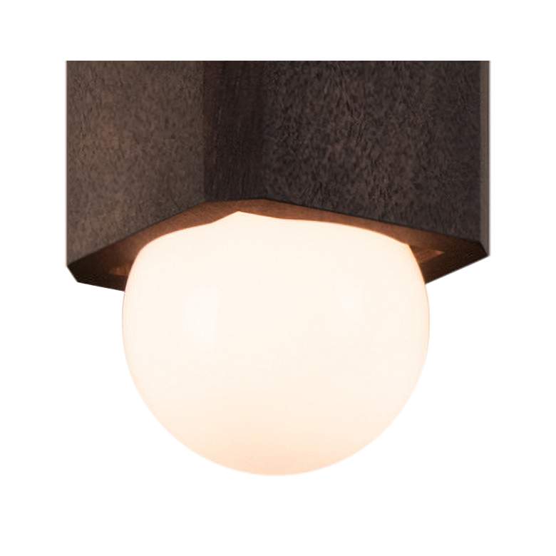 Image 3 Cerno Cano 3 1/2" Wide Dark Stained Walnut LED Mini Pendant more views