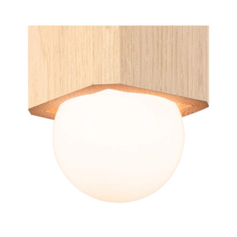 Image 3 Cerno Cano 3 1/2" Wide White Washed Oak LED Mini Pendant Light more views