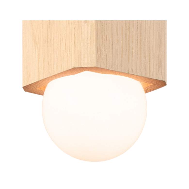 Image 3 Cerno Cano 3 1/2 inch Wide White Washed Oak LED Mini Pendant Light more views