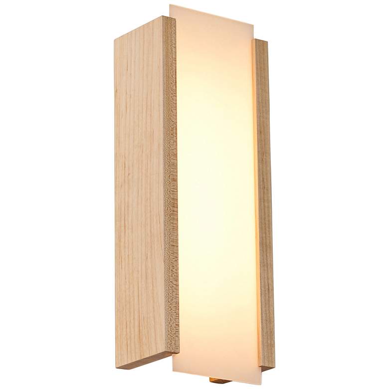 Image 1 Cerno Capio 17 inch High Maple LED Wall Sconce