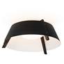 Cerno Casia 14 1/4" Wide Dark Stained Wood Modern LED Ceiling Light