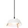 Cerno Casia 14 1/4" Wide White and Oak LED Pendant Light