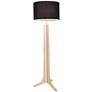 Cerno Forma 72" Maple with Black Shade LED Floor Lamp