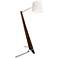 Cerno Giant Silva 84" Modern Oiled Walnut and White LED Floor Lamp