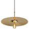 Cerno Ico 20" Wide Spun Solid Brass Pendant Light