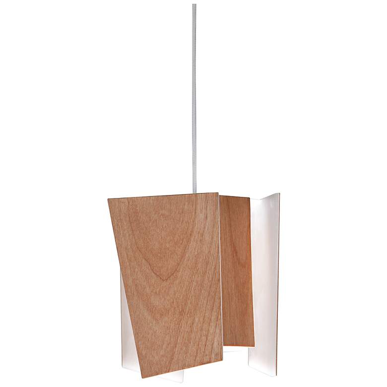 Image 2 Cerno Levis 5 1/2" Wide Beech LED Mini Pendant