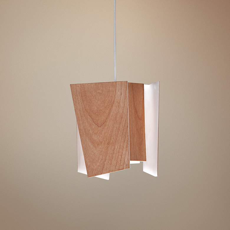 Image 1 Cerno Levis 5 1/2" Wide Beech LED Mini Pendant