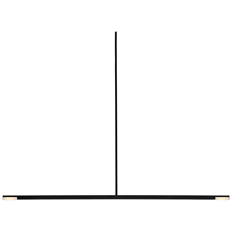 Image 2 Cerno Lighting Virga 28" Wide Black Modern LED Linear Island Pendant more views