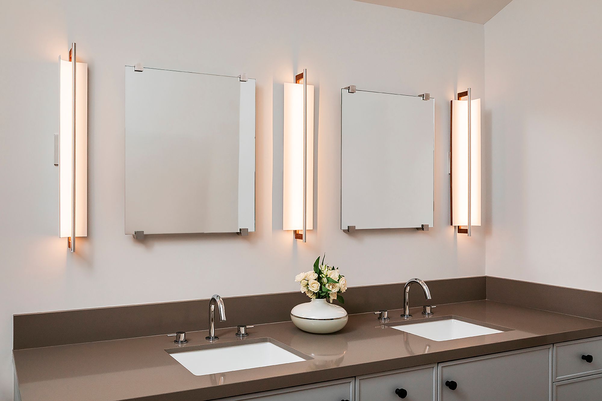 Image 4 Cerno Merus 21 1/4" High White Washed Oak LED Wall Sconce - Made to Order more views