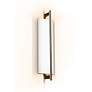 Cerno Merus 21 1/4" High Dark Stained Walnut LED Wall Sconce