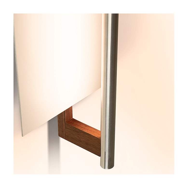Image 2 Cerno Merus 21 1/4" High Dark Stained Walnut LED Wall Sconce more views