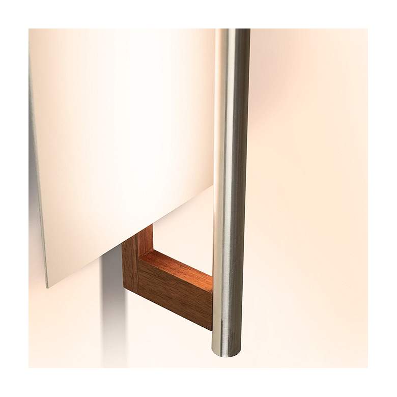 Cerno Merus 30 1/4&quot; High Dark Stained Walnut LED Wall Sconce more views