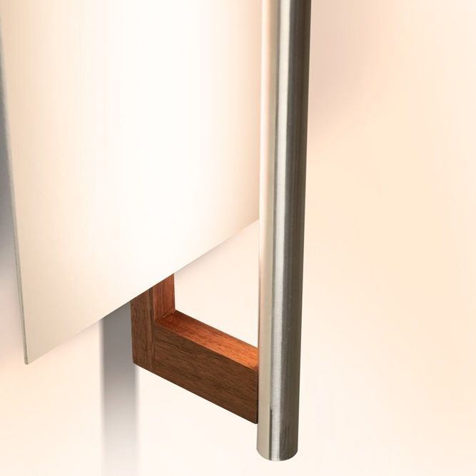 Image 2 Cerno Merus 39" High Dark Stained Walnut LED Wall Sconce more views
